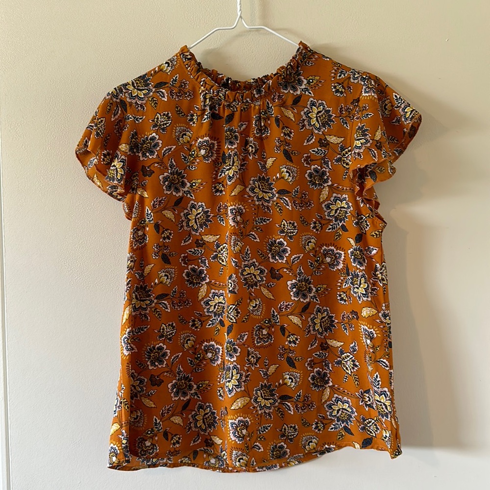 Yellow work blouse
